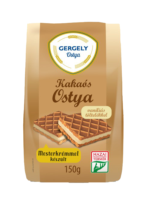 GERGELY Kakaós ostya Vanília ízű töltelékkel 150g